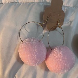 Cute Ball Earrings look cute on on Western Wear